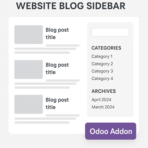Odoo Addon Website Blog Sidebar